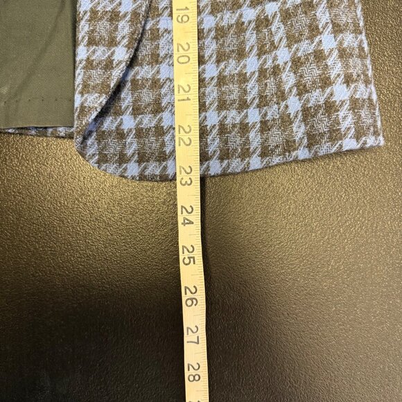 VTG Pendleton Womens Blue Black Houndstooth Wool Blazer Jacket Size 6 Preppy - Picture 4 of 10